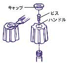 樹脂ハンドル部の分解方法の画像